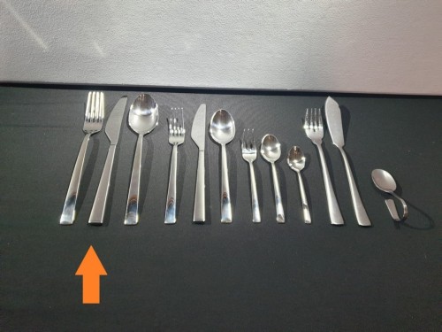 Tafelmes Karox  chique (per 10)